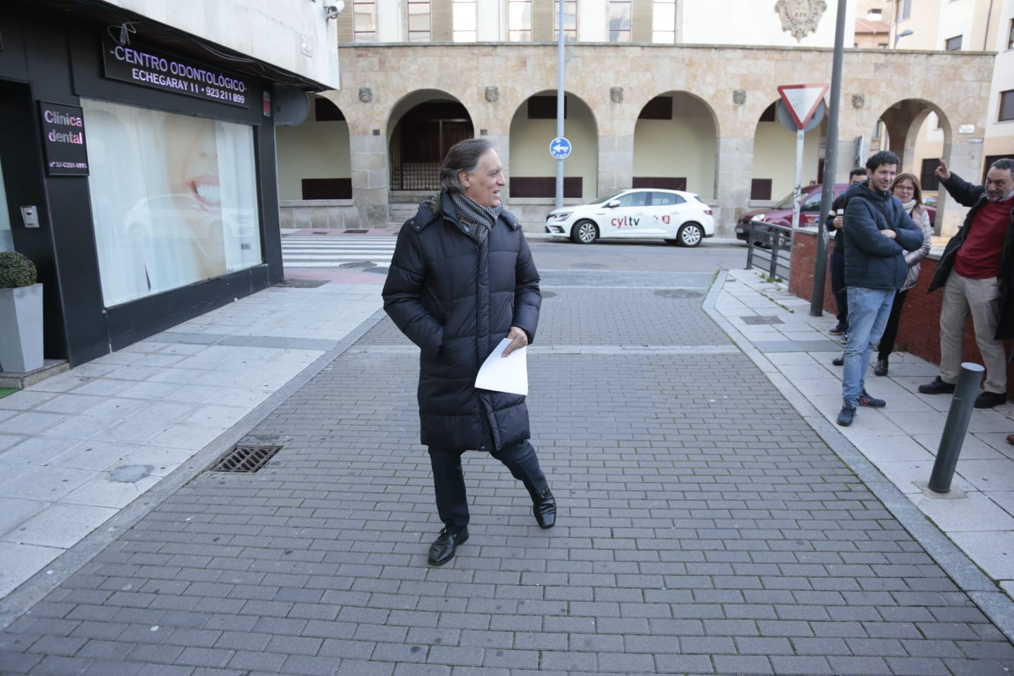 Carbayo en la reunión para candidato a la Alcaldía de Salamanca. 