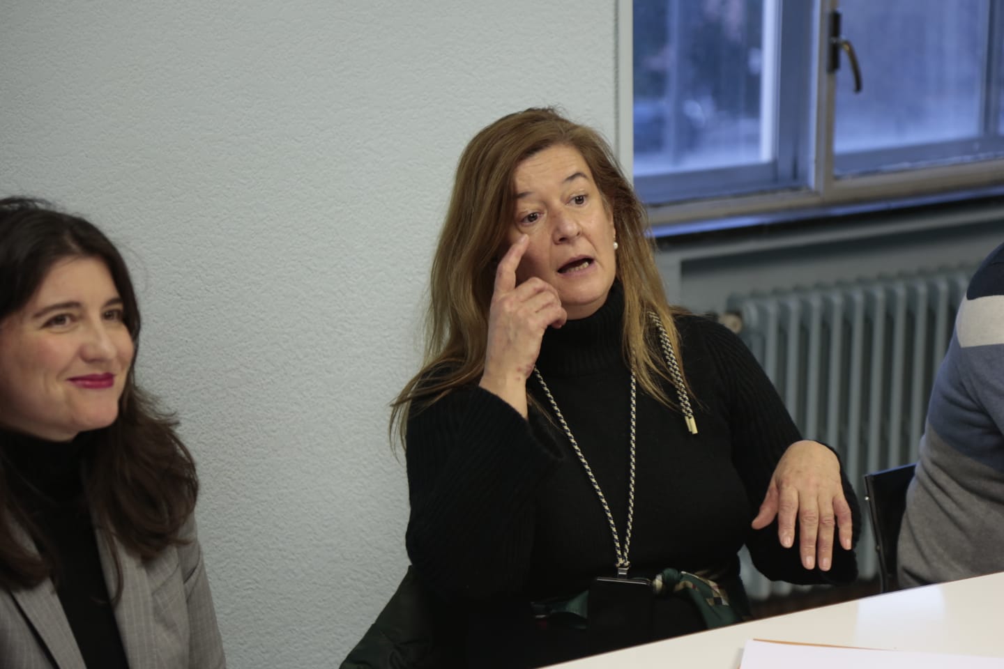 Carbayo en la reunión para candidato a la Alcaldía de Salamanca. 