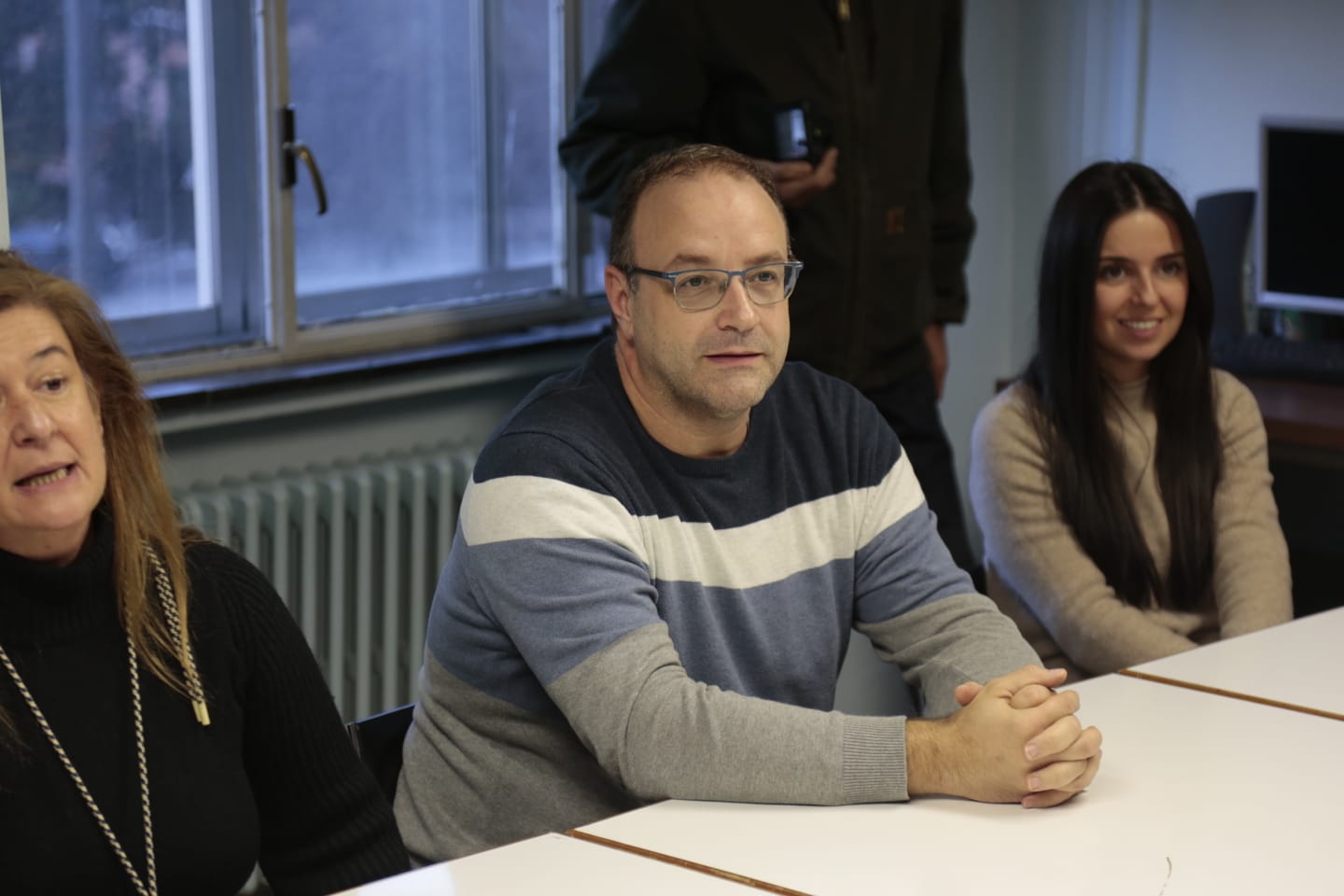 Carbayo en la reunión para candidato a la Alcaldía de Salamanca. 