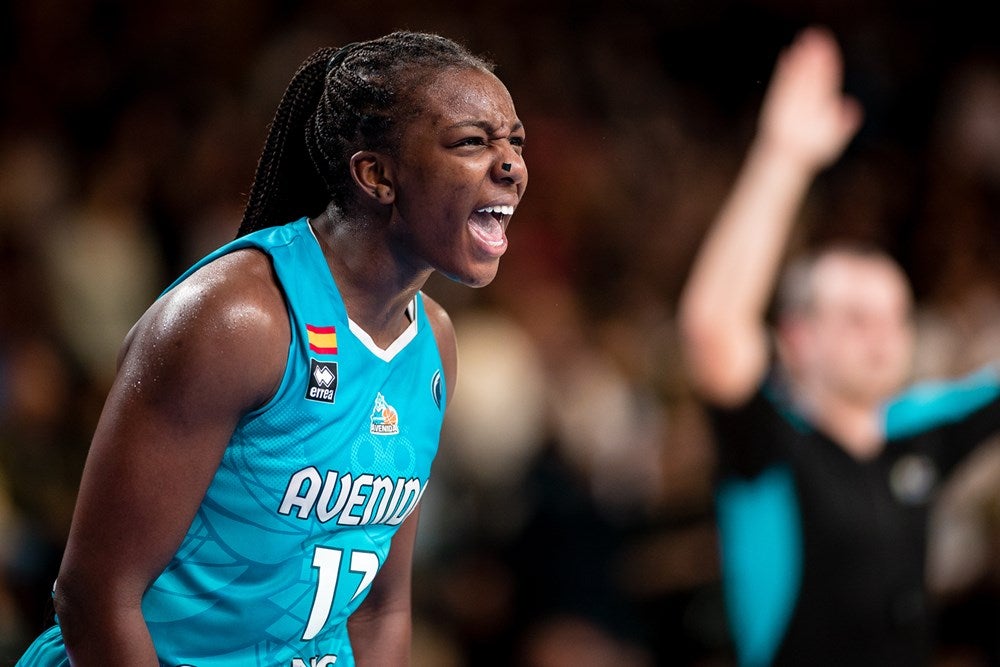 Michaela Nne Onyenwere, durante el partido ante el Landes. 