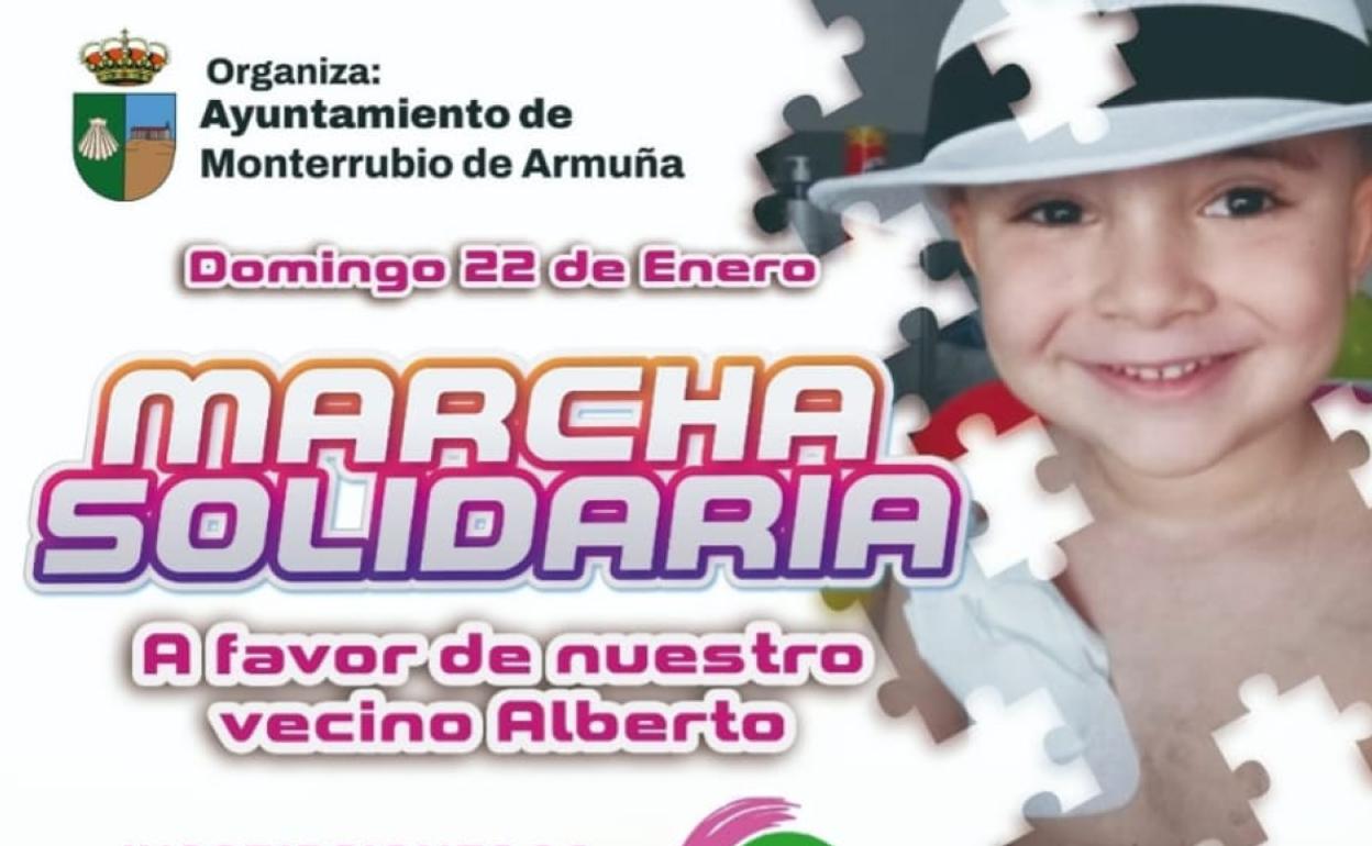 Marcha solidaria a favor del pequeño Alberto. 