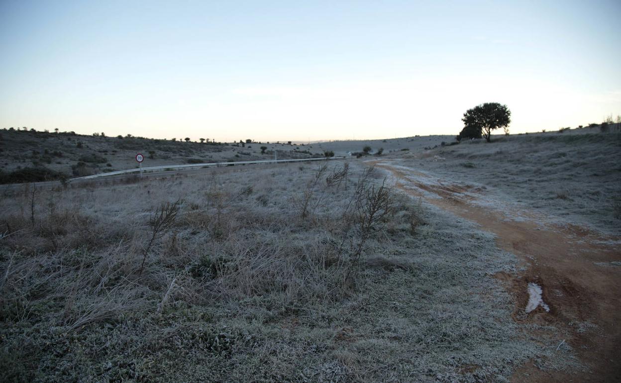 Restos de una helada nocturna pasada a primera hora de la mañana en Salamanca capital y alrededores.