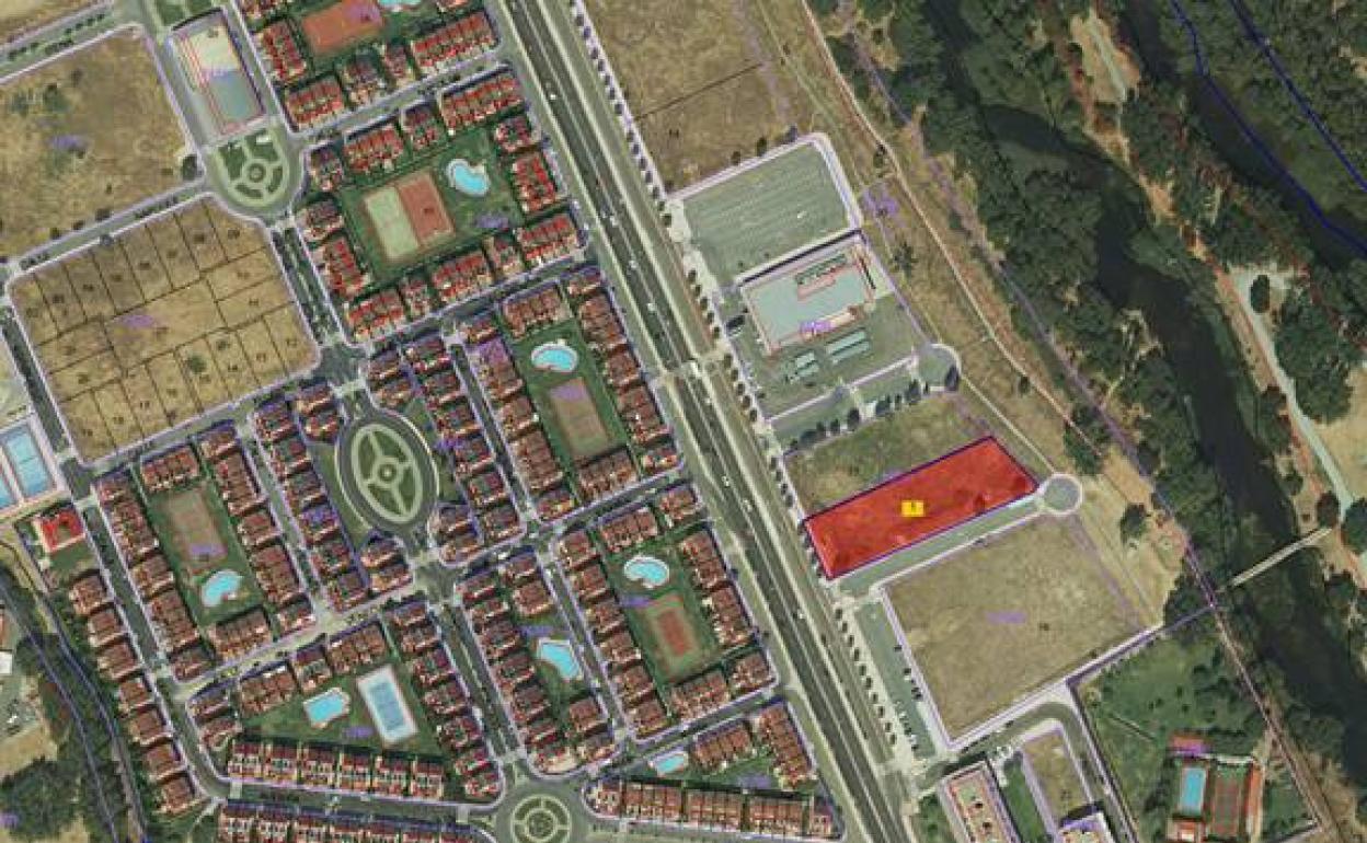 Parcela en la que se ubicará el nuevo edificio de Santa Marta.