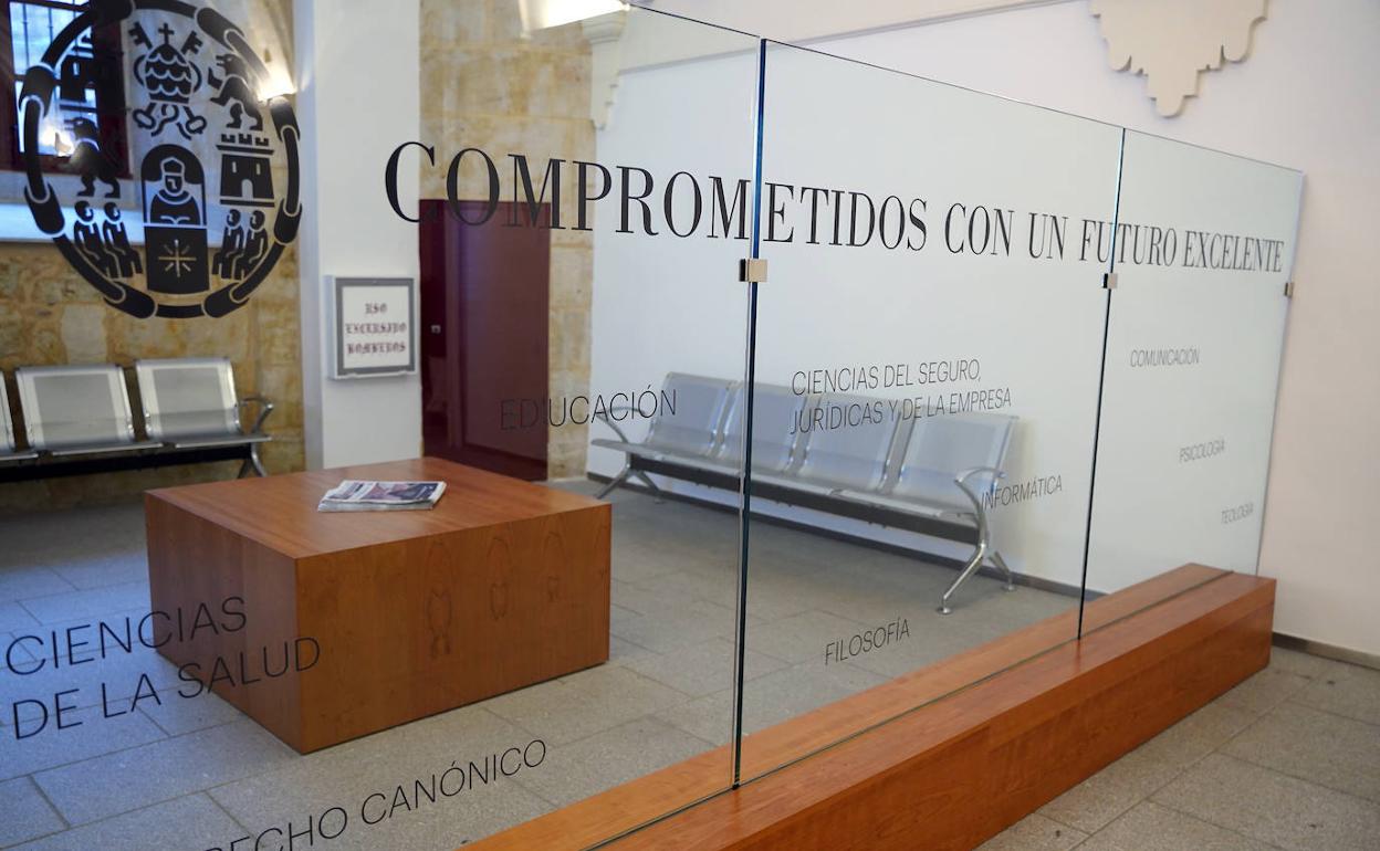 Espacio en la sede central de la UPSA en la calle Compañía de Salamanca.