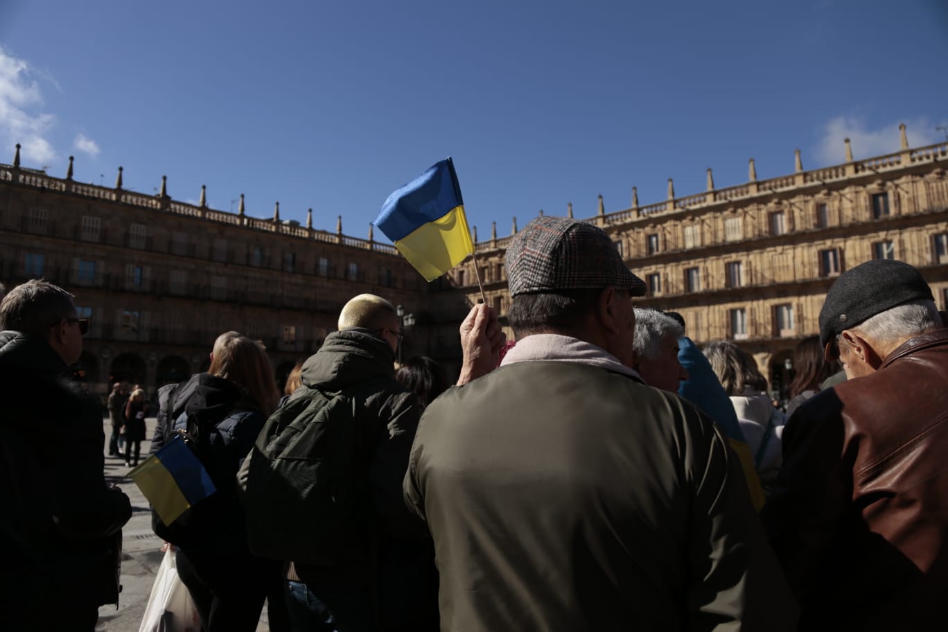 Fotos: Salamanca homenajea a las víctimas que huyen de la guerra en Ucrania