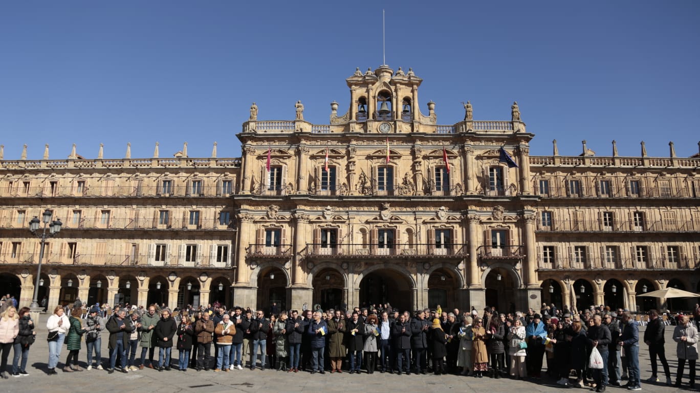 Fotos: Salamanca homenajea a las víctimas que huyen de la guerra en Ucrania