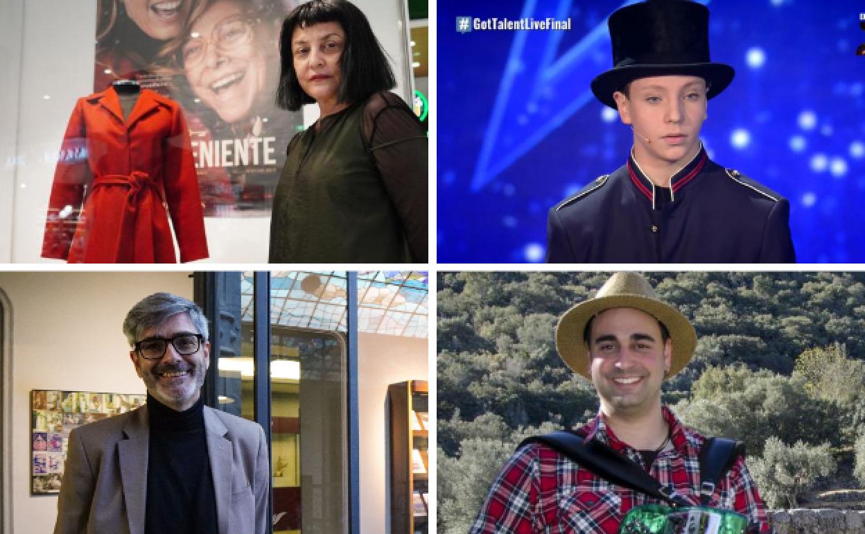 Algunos de los participantes en la gala, de arriba a abajo de izqueirda a derecha, Fely Campo, Tomás San Juan, Carlos Vicente y Raúl de Dios.