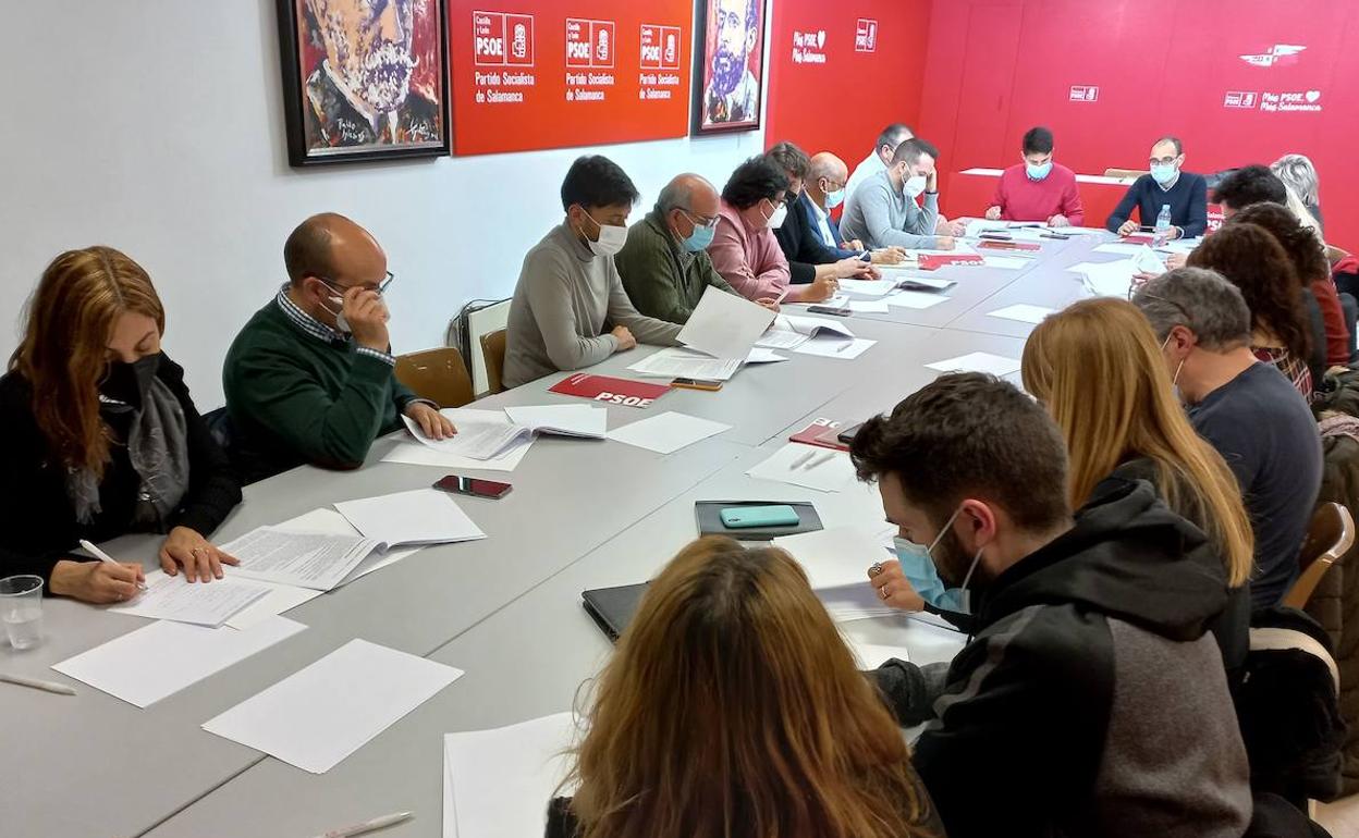 Imagen de la ejecutiva del PSOE de Salamanca.