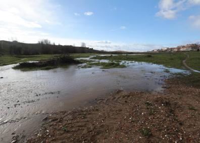 Imagen secundaria 1 - Las fuertes lluvias azotan de nuevo a Aldeatejada con el arroyo desbordado e inundaciones