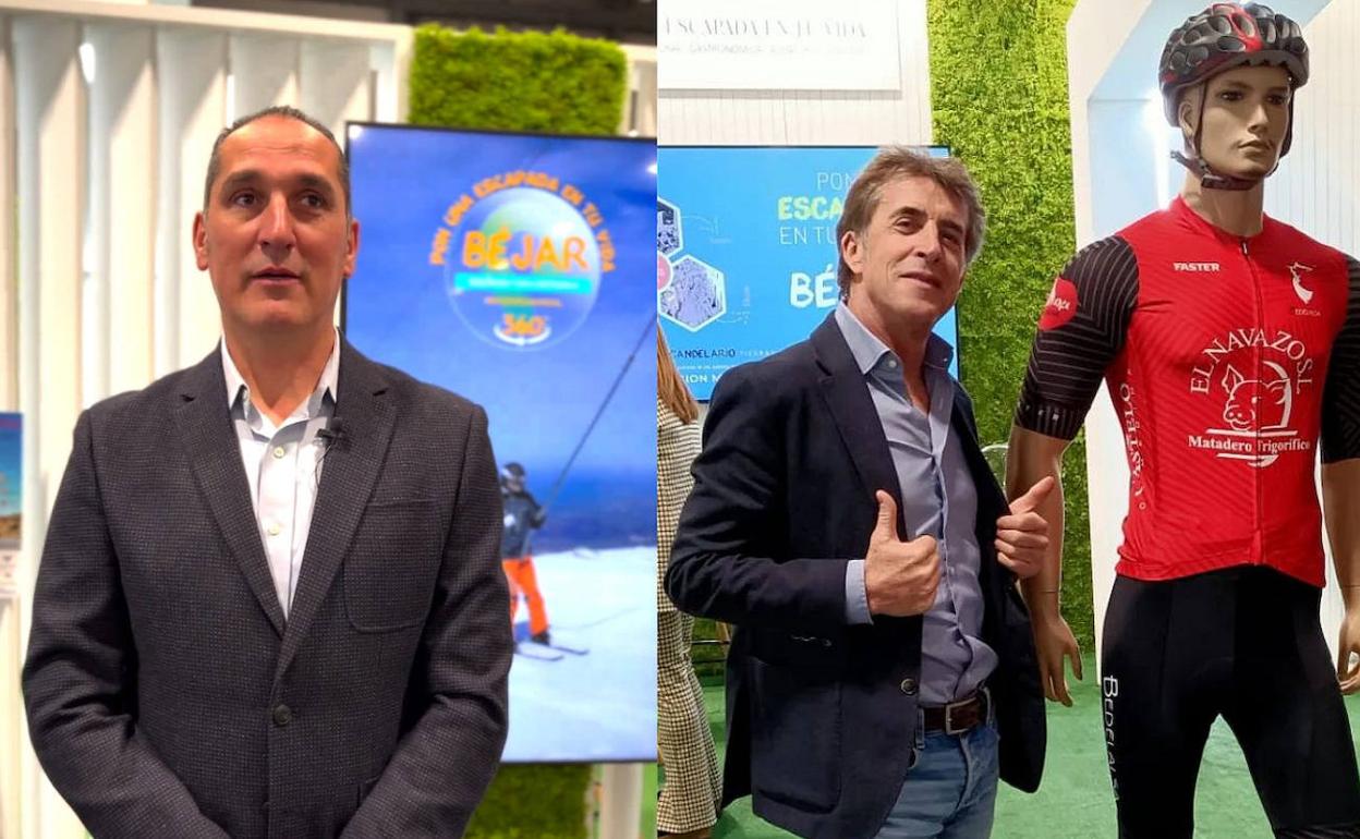 Ángel Casero y Perico Delgado. 