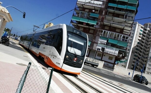 Tranvía de la ciudad de Alicante, en la actualidad.