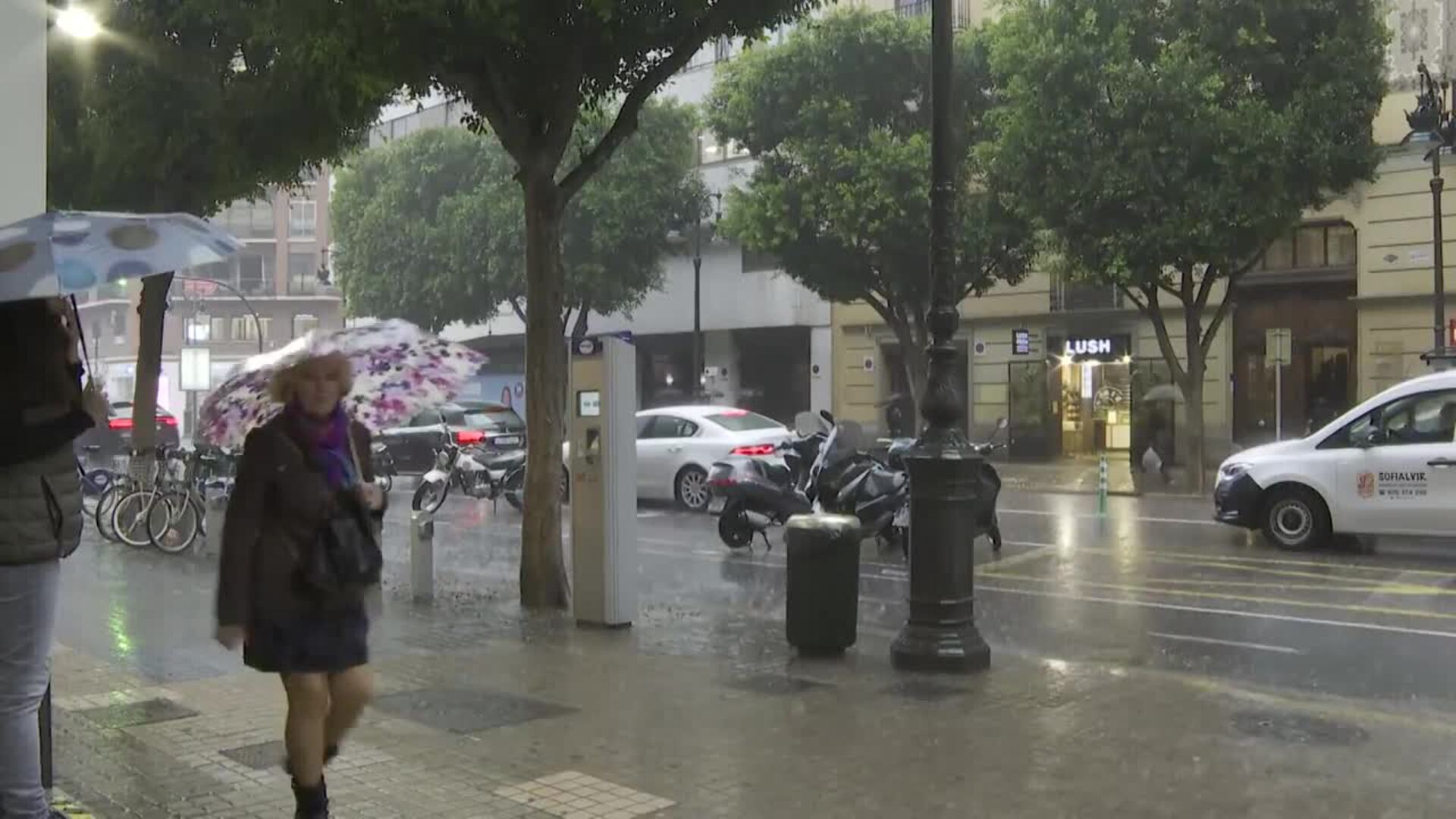 La DANA deja intensas lluvias en la Comunidad Valenciana