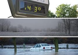 Tres estampas del tiempo en Salamanca.