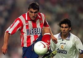 Cristian Vieri, con el Atlético de Madrid en la campaña 1997-98.