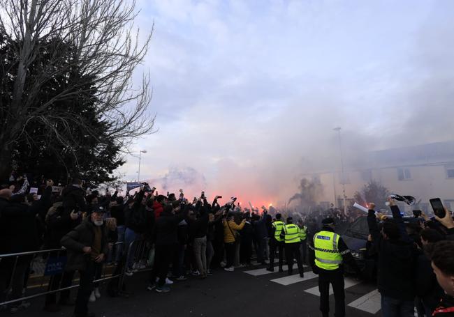 Disturbios en la previa del partido de la Copa del Rey