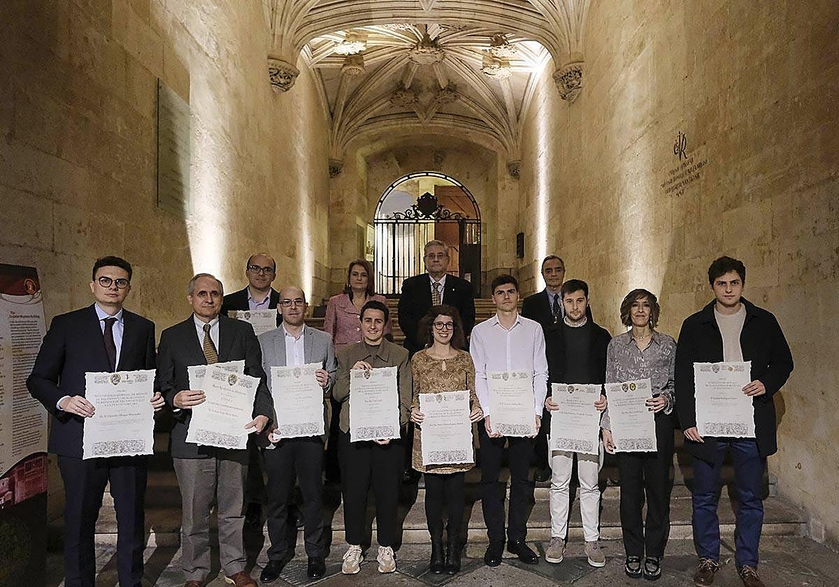 Los premiados por la Real Academia de Medicina de Salamanca