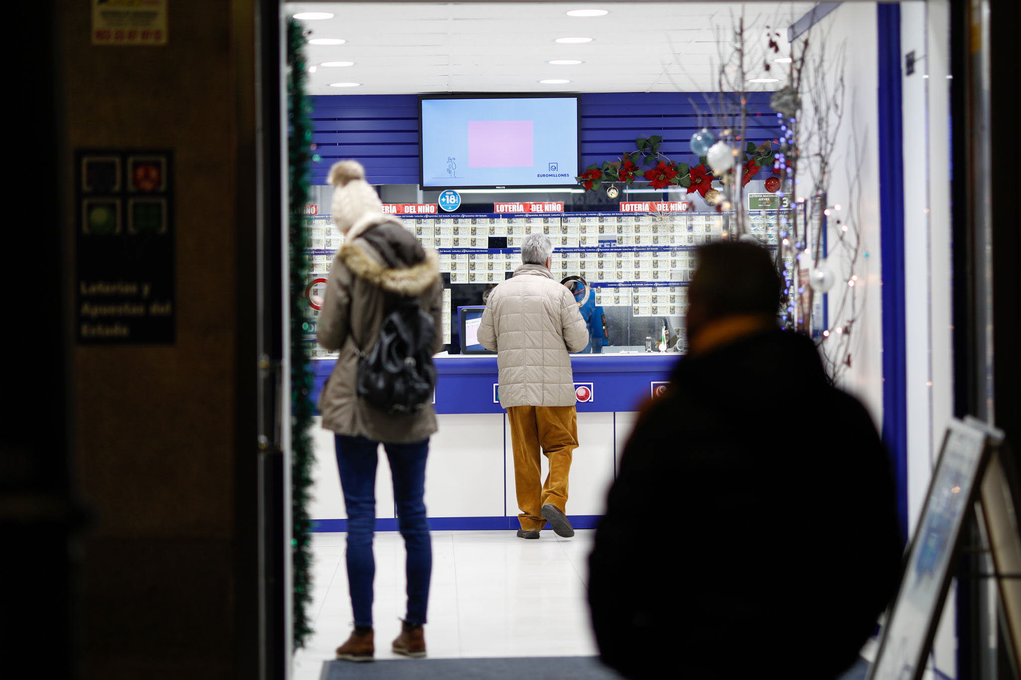 Imagen de archivo, una Administración de Lotería de la capital.