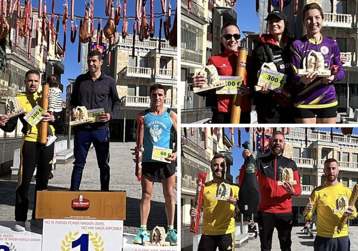 Algunos de los podios de la prueba.