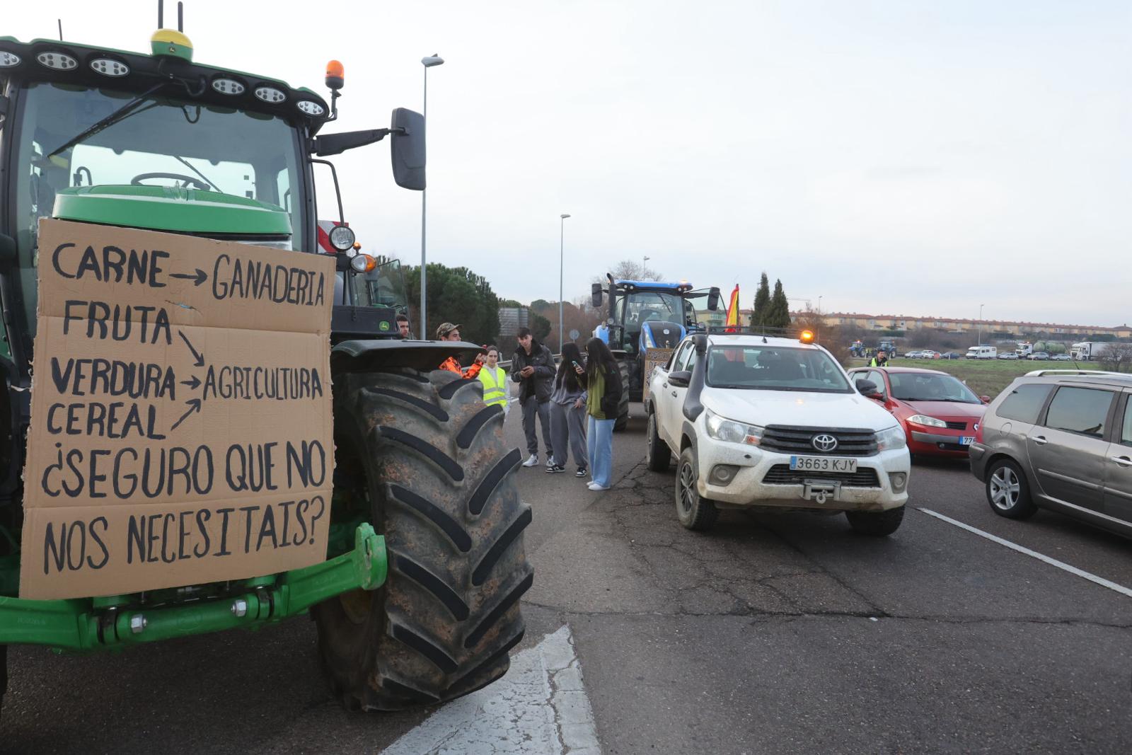 La tractorada de Salamanca, en imágenes