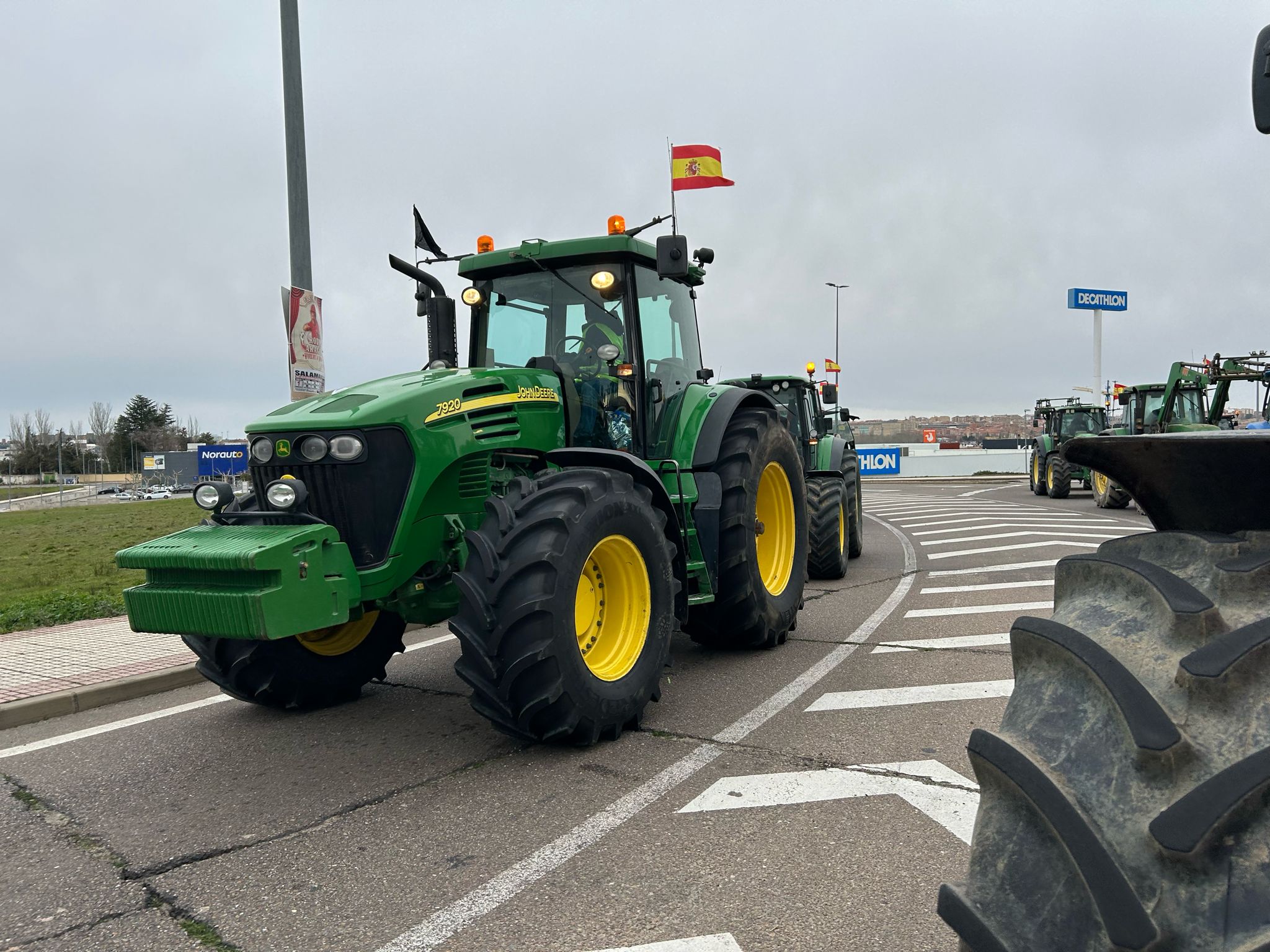 La tractorada de este jueves en Salamanca, en imágenes