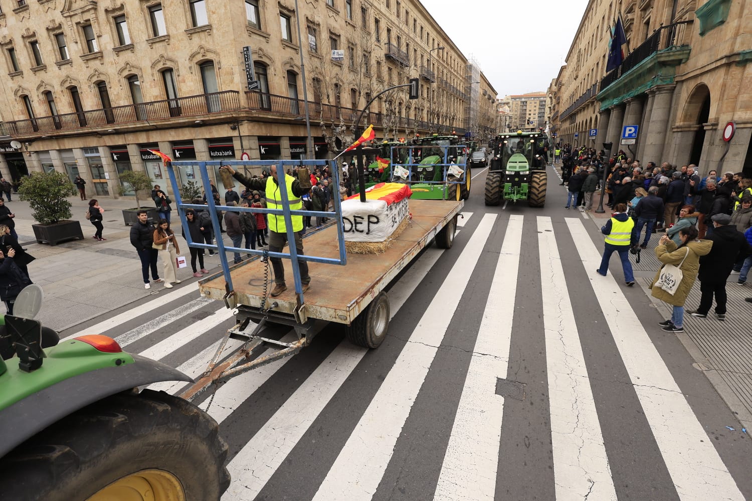 La tractorada de este jueves en Salamanca, en imágenes