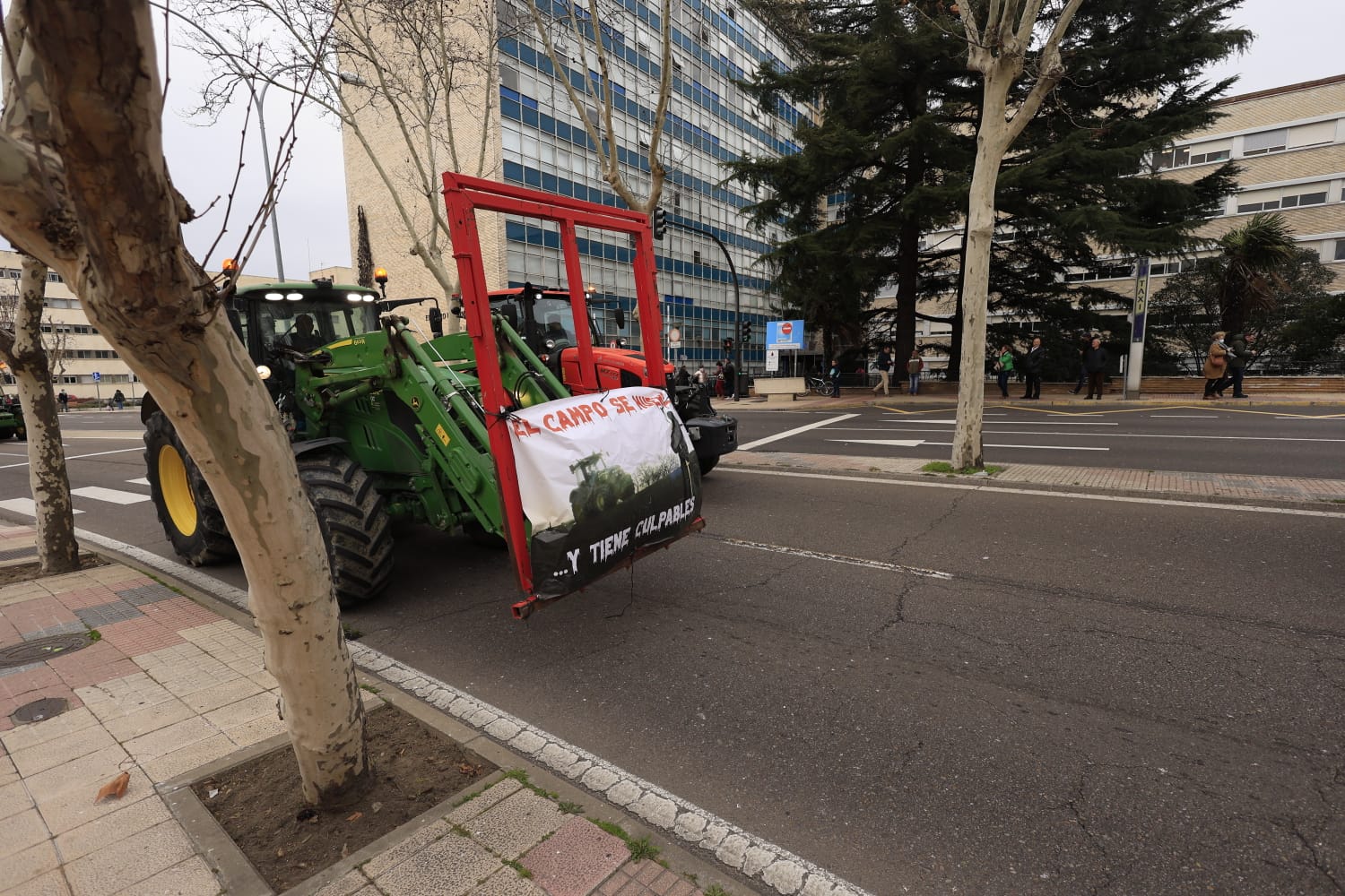 La tractorada de este jueves en Salamanca, en imágenes