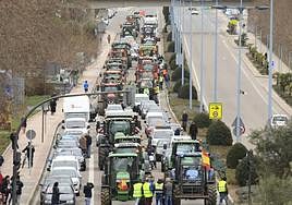La tractorada en Salamanca el pasado jueves 8 de febrero