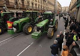 Tractorada del pasado jueves, 8 de febrero, en Salamanca