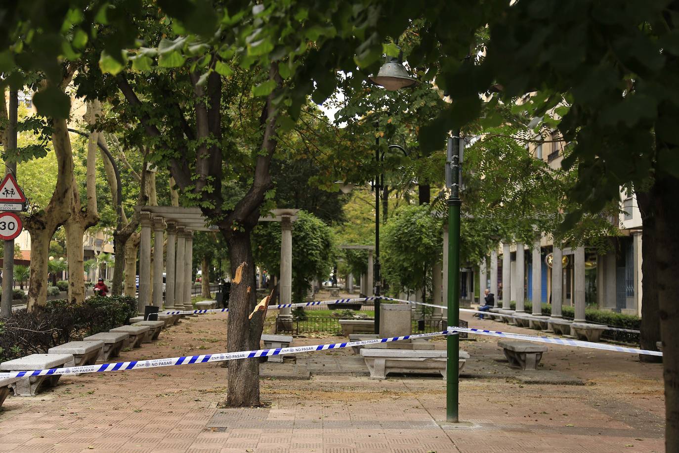 Los efectos de los temporales en Salamanca, en imágenes