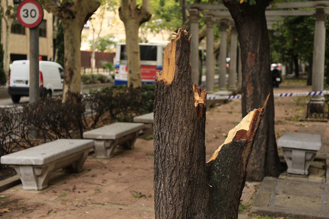 Los efectos de los temporales en Salamanca, en imágenes