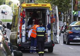 Una ambulancia en Salamanca, en una imagen de archivo.
