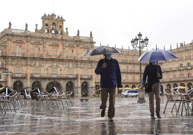 Vuelven el frío y la lluvia a Salamanca, con la cota de nieve en los 900 metros