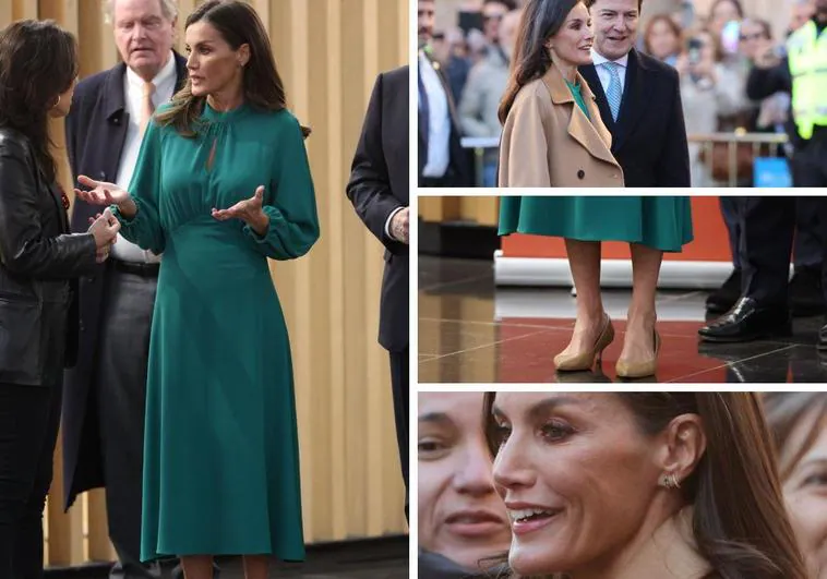 Cuánto cuesta el look elegido por la Reina Letizia en su visita a Salamanca