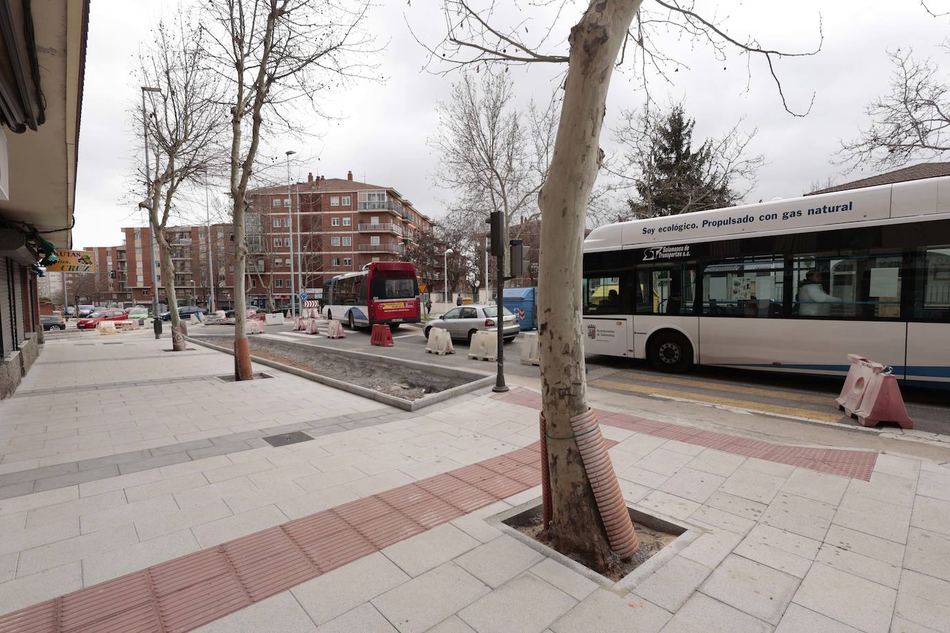 Las interminables obras de la carretera de Ledesma