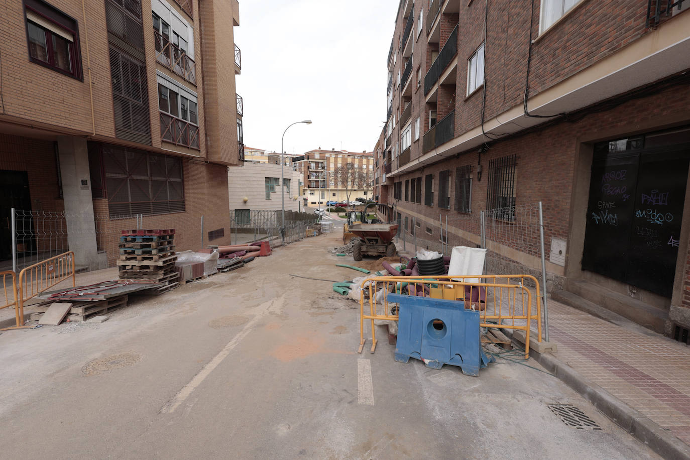 Las interminables obras de la carretera de Ledesma