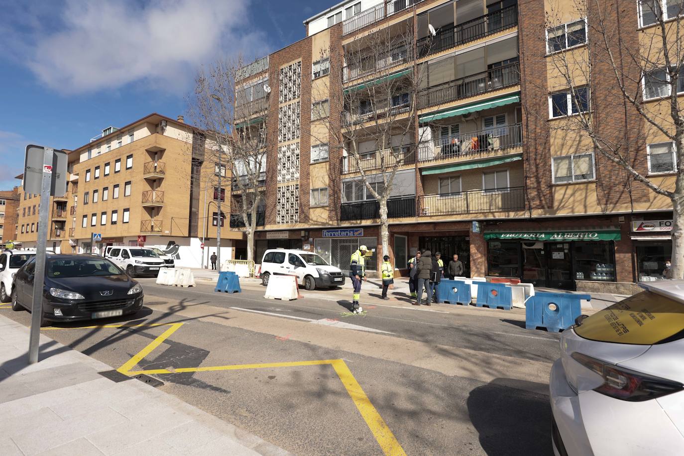 Las interminables obras de la carretera de Ledesma