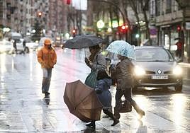Vientoy lluvia en Salamanca