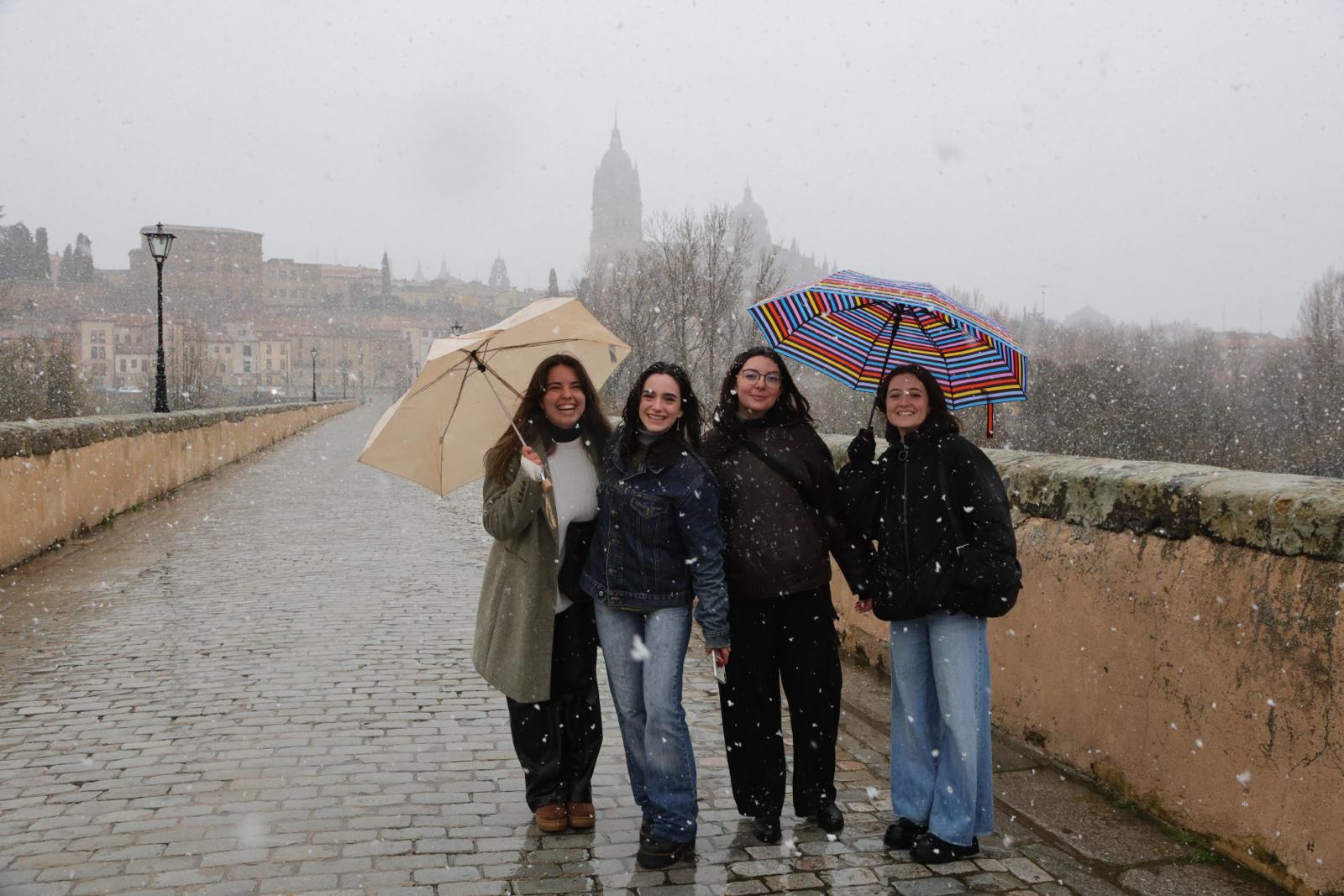 La nieve tiñe de blanco Salamanca