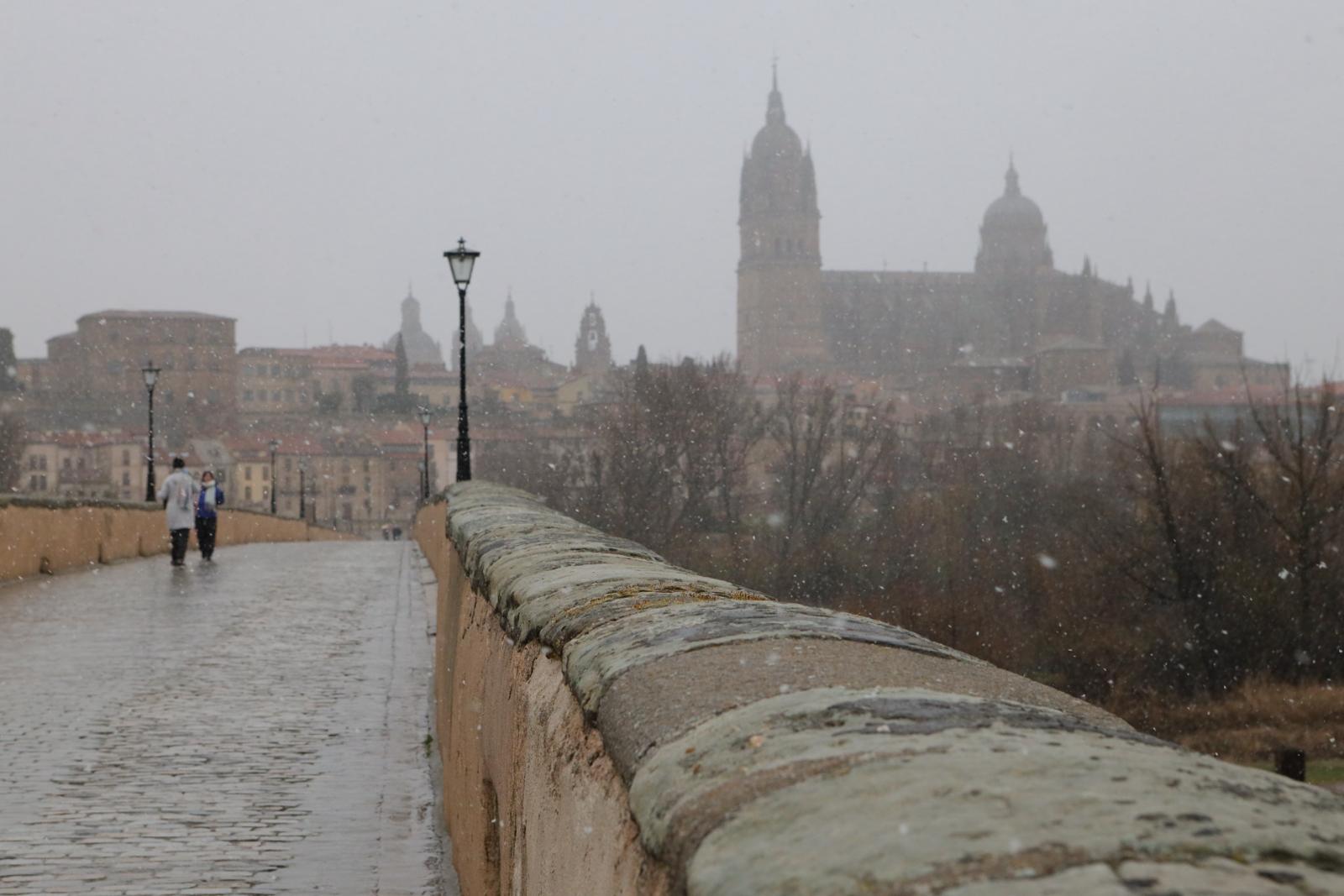 La nieve tiñe de blanco Salamanca