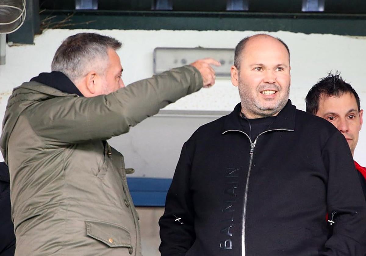 Manuel Lovato, presidente del Salamanca UDS, este domingo en el Helmántico.