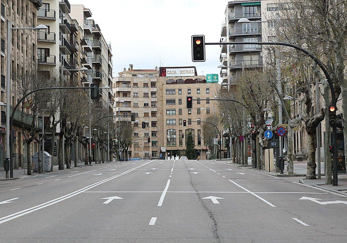 Avenida de Mirat en Salamanca.