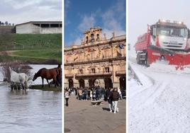 Fuertes precipitaciones, altas temperaturas y nieve este invierno en Salamanca.