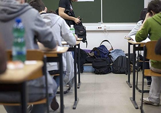 Estudiantes, en una clase.