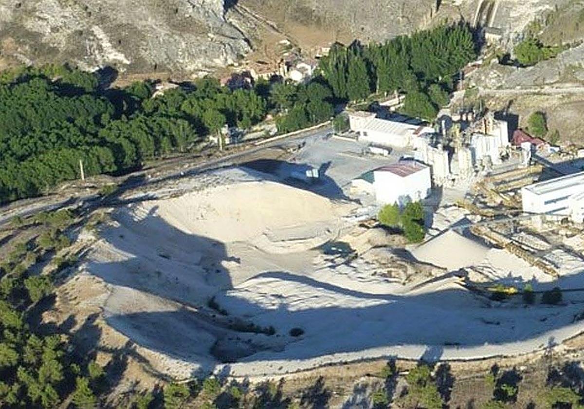 Explotación de feldespato de una empresa en Segovia.