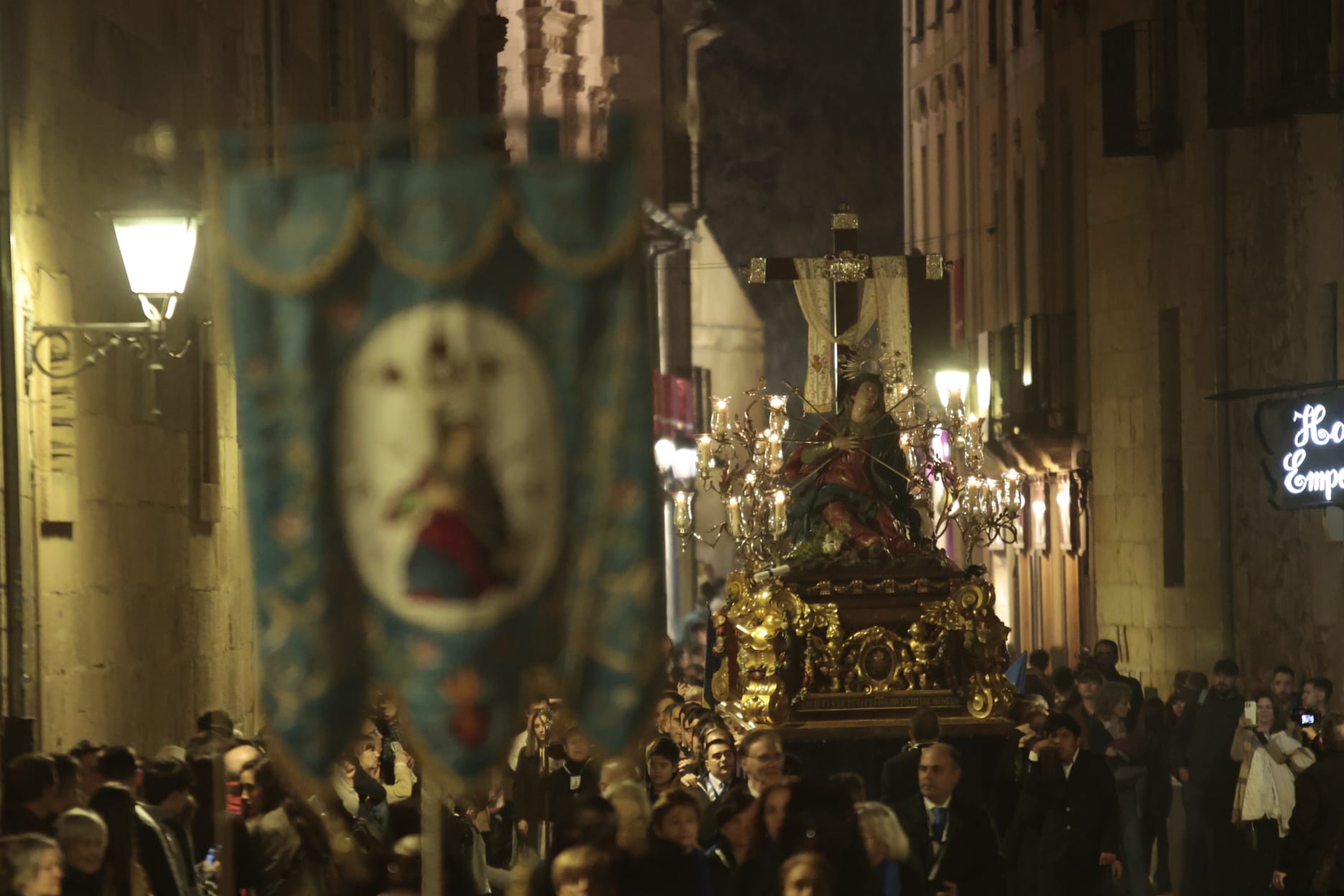 La Virgen de los Dolores y su procesión del Vía Matris abren la Semana Santa