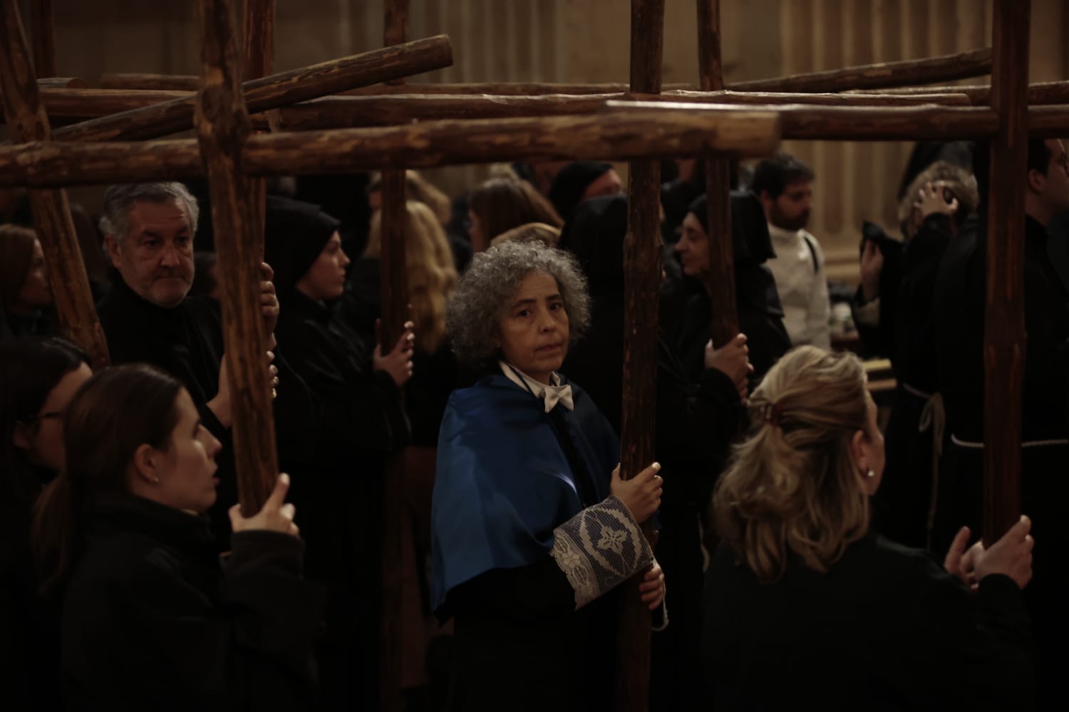 El Santísimo Cristo de la Luz procesiona dentro de la Clerecía tras la cancelación