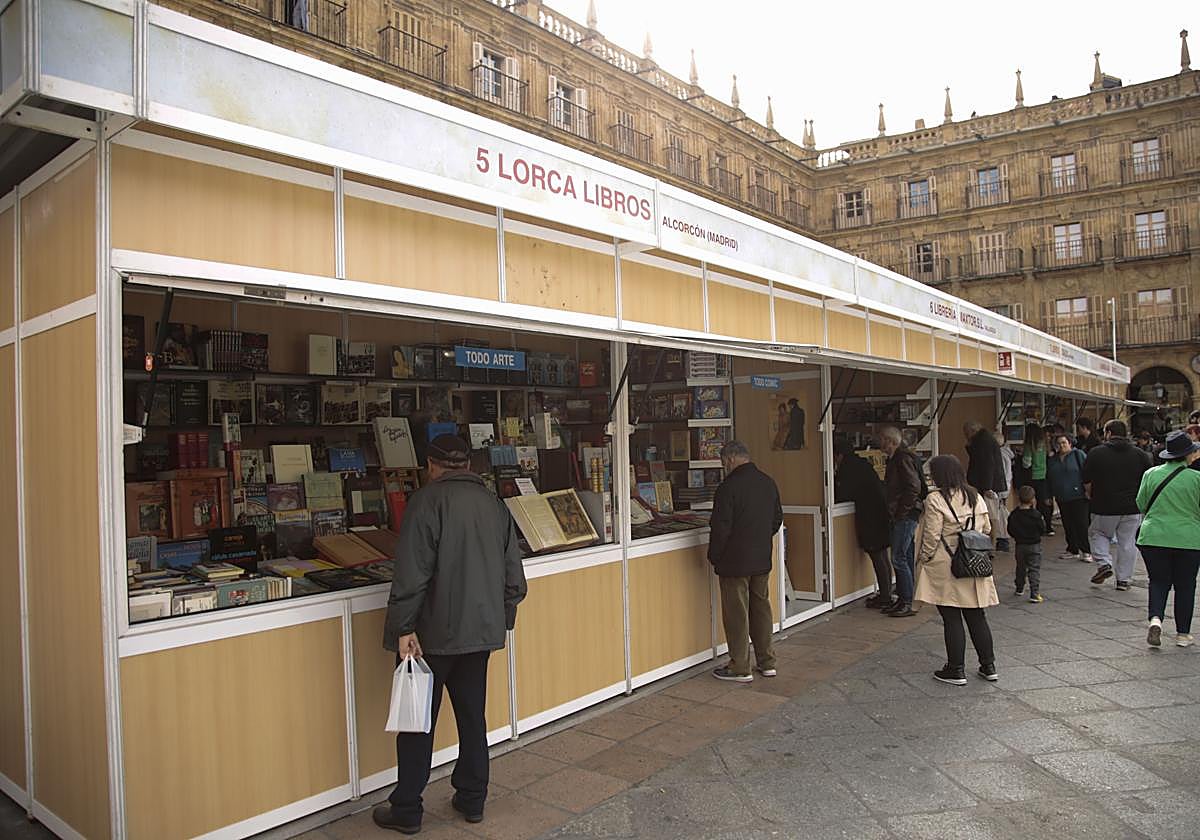 Feria del Libro en la Plaza Mayor de Salamanca
