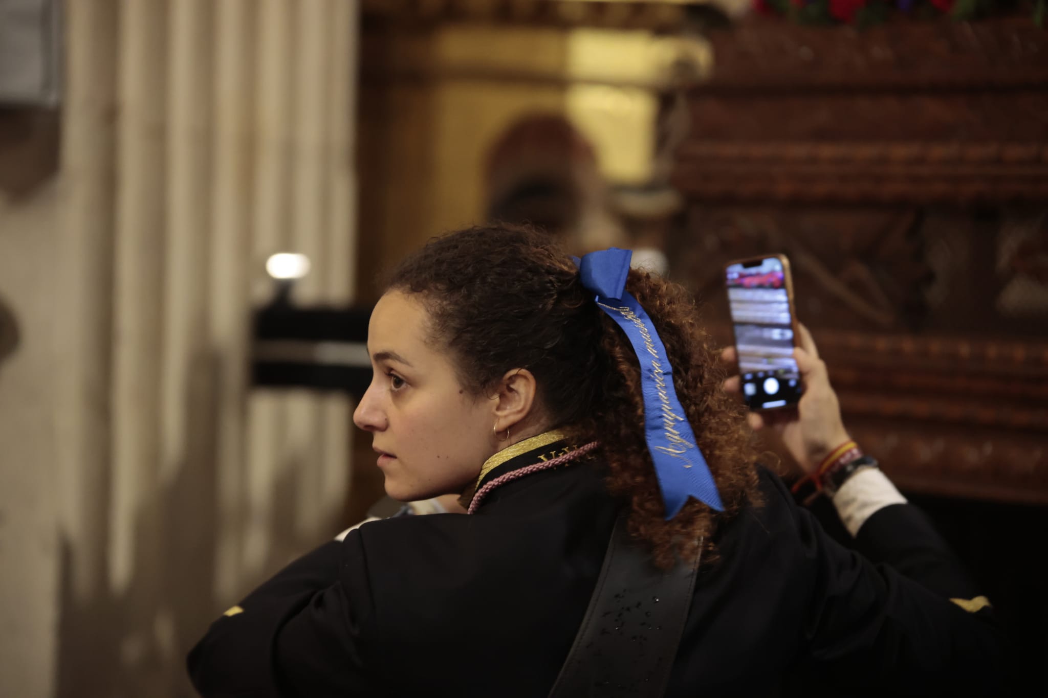 La Hermandad de Jesús Flagelado celebra un Vía Crucis en el interior de la Clerecía