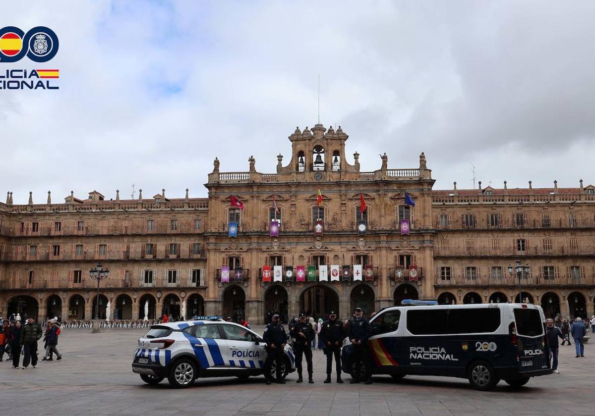 Policía Nacional realiza patrullas con policías de Portugal en Salamanca