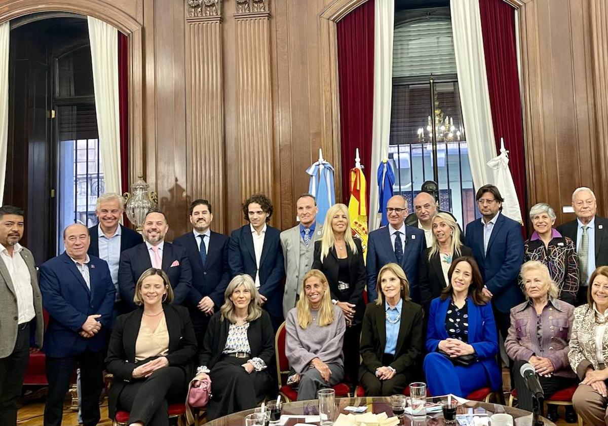 La delegación de la Diputación de Salamanca, recibida en la Ciudad de Buenos Aires